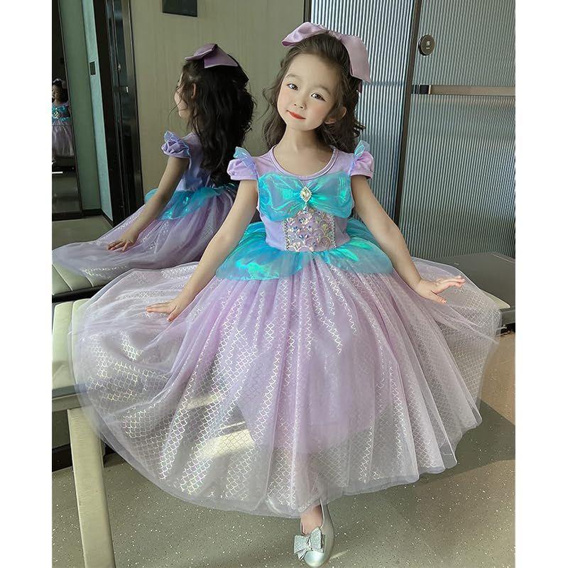 Used [CQDY] Princess Dress Kids Dress 100-140cm Cosplay Kids Costume One Piece Event Stage Clothes Stage Costume Christmas Halloween Disguise