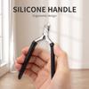 Maniküre Nagelhautschere Silikon Rutschfester Griff Nagelhautzange Trimmen Nagelkanten Hautreste Schere Nailart Werkzeuge