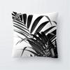 Home Decor Black and White Plant Leaf Sofa Pillow Cover Office Seat Cushion  Tropical