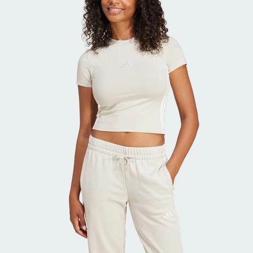 Adidas ESSENTIALS 3-Stripes T-shirt Women's Brown