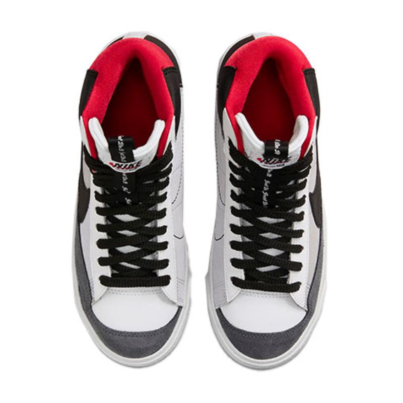 Nike Blazer Mid 77 SE GS Dance - White Black Red Sneakers DH8640-100