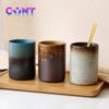 Japanese-style Retro Ceramic Mug 210ml Large Teacup Household Restaurant Breakfast Water Cup for Tea Room Master Cup Custom Made