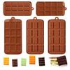 Silicone Break Apart Chocolate Moulds,Square Non-Stick Candy Chocolate Bar Mold,Reusable Candy Protein Silicone Chocolate Molds