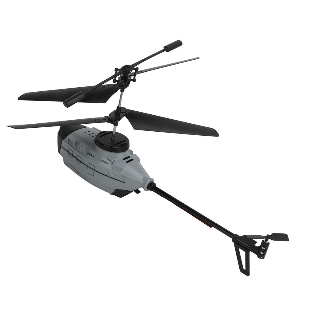 RC Helicopter KY202 Obstacle Avoidance Drone Remote Control Helicopter Toy For Over 14 Years Old Grey 2 Battery