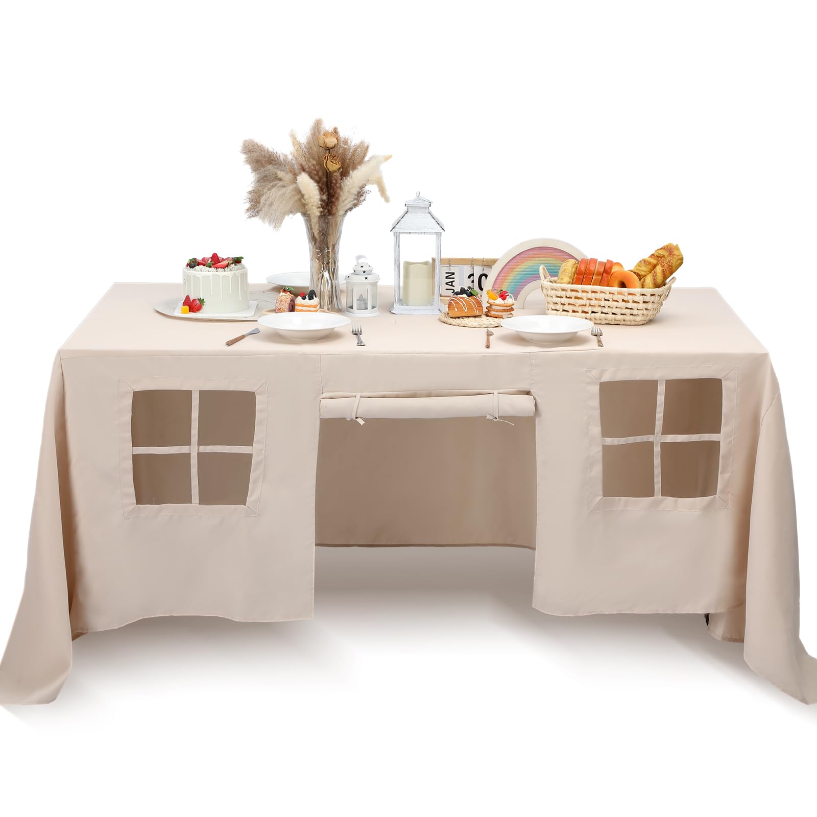 Kids Castle Tablecloth Tent Cover For