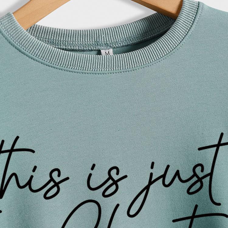 Women's Loose Temperament Pullover Sweatshirt - Just a Chapter