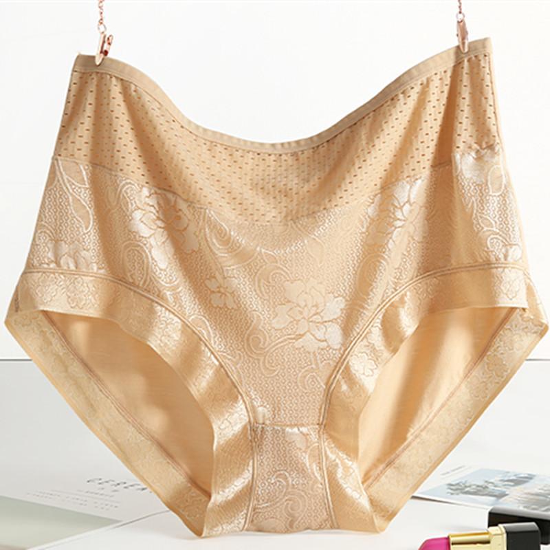 Large Size Women's High-waisted Underwear Is Soft and Breathable, Skin-friendly and Comfortable, Daily Panties