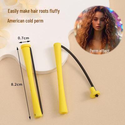 Lockenstab aus superfeiner Wolle für kalte Dauerwellen und Haarwurzeln mit Abdeckung für den Einsatz im Salon