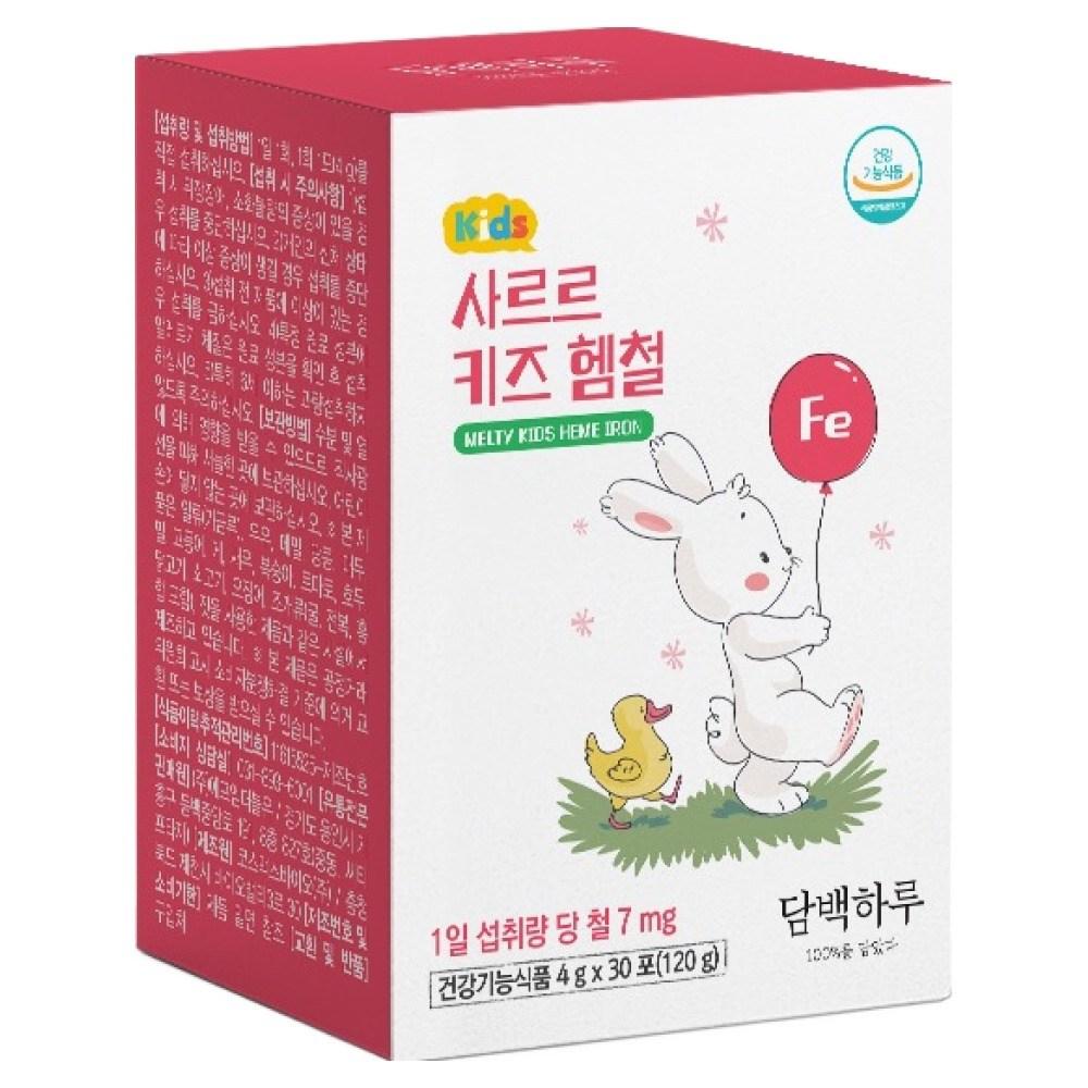Dambaek Haru Sarreureu Kids Heme Iron 30p 120g 1 Box