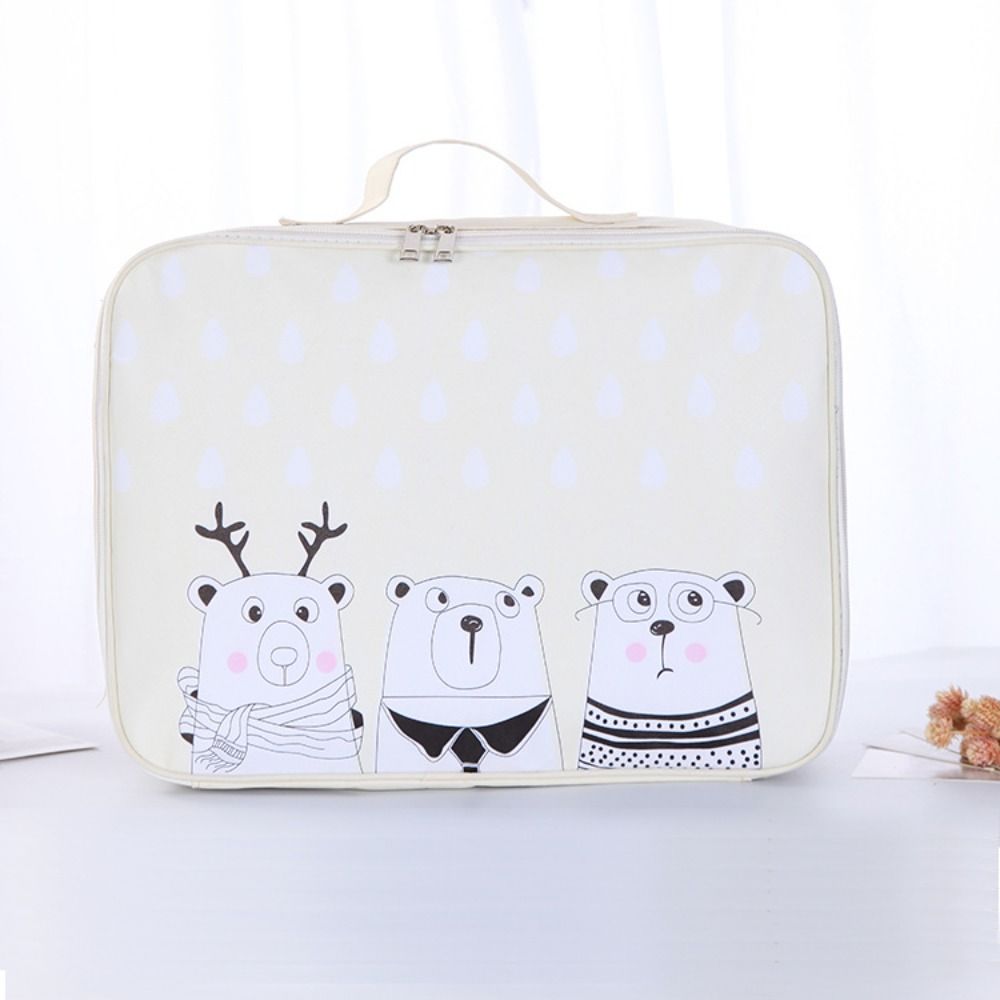 

Cartoon PU Travel Bag Portable Portable Luggage Large Capacity Lunch Handbag Tote Bag Student