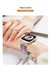 Compatible Apple Watch Transparent Rainbow Resin Strap for Series 5/6/7/8/SE.