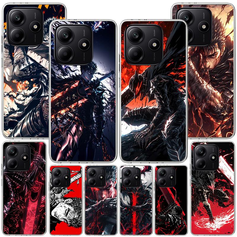 G-Guts B-Berserks Anime Phone Case For Xiaomi Redmi Note 15 14 13 12S 12 11 Pro Plus 14S 11S 11E 10 10S 11T 5G Personalized Cove
