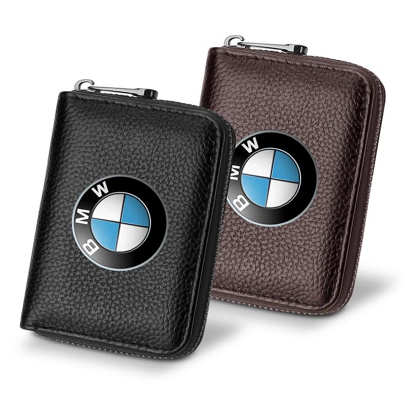 Lederen Autoriebewijs ID-kaart Bankpas Portemonnee Autostyling Voor BMW E46 E90 E60 F30 F10 E39 E36 F20 G30 G20 E87 E92 E91