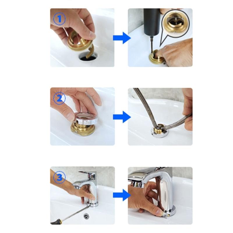 Base Fissa per Rubinetto Supporto Dado Cucina Bagno Lavandino Supporto per Rubinetto Elemento di Fissaggio