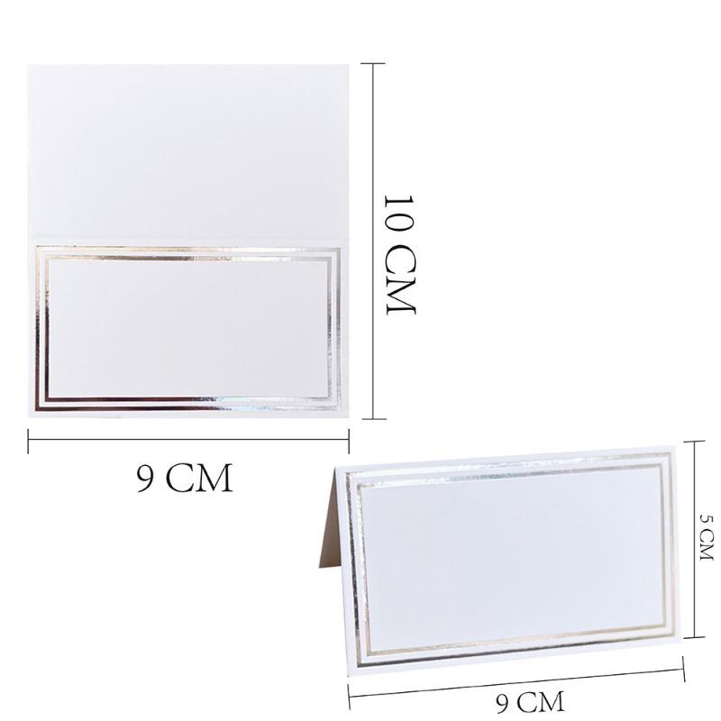 DIY 50pcs Clear Acrylic Table Place Card Wedding Blank Rectangle Seating Cards Sign Guest Names Tag Birthday Party Decoration