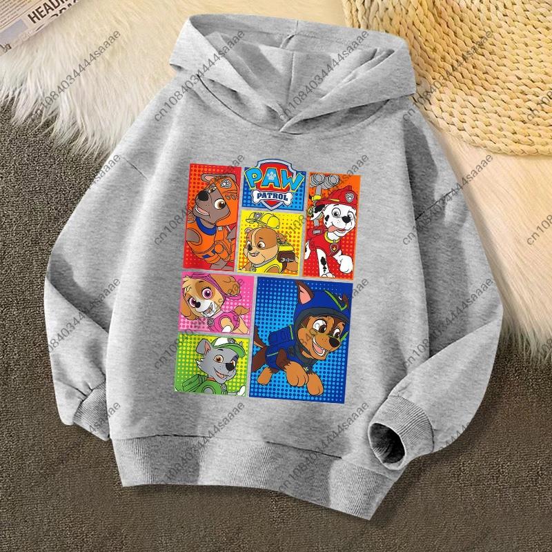 Cute PAW Patrol Kids Hoodies Skye Rubble Print Sweatshirt Trendy Long Sleeve Pullover Toddler Boys Girls Daily Outfit Gifts