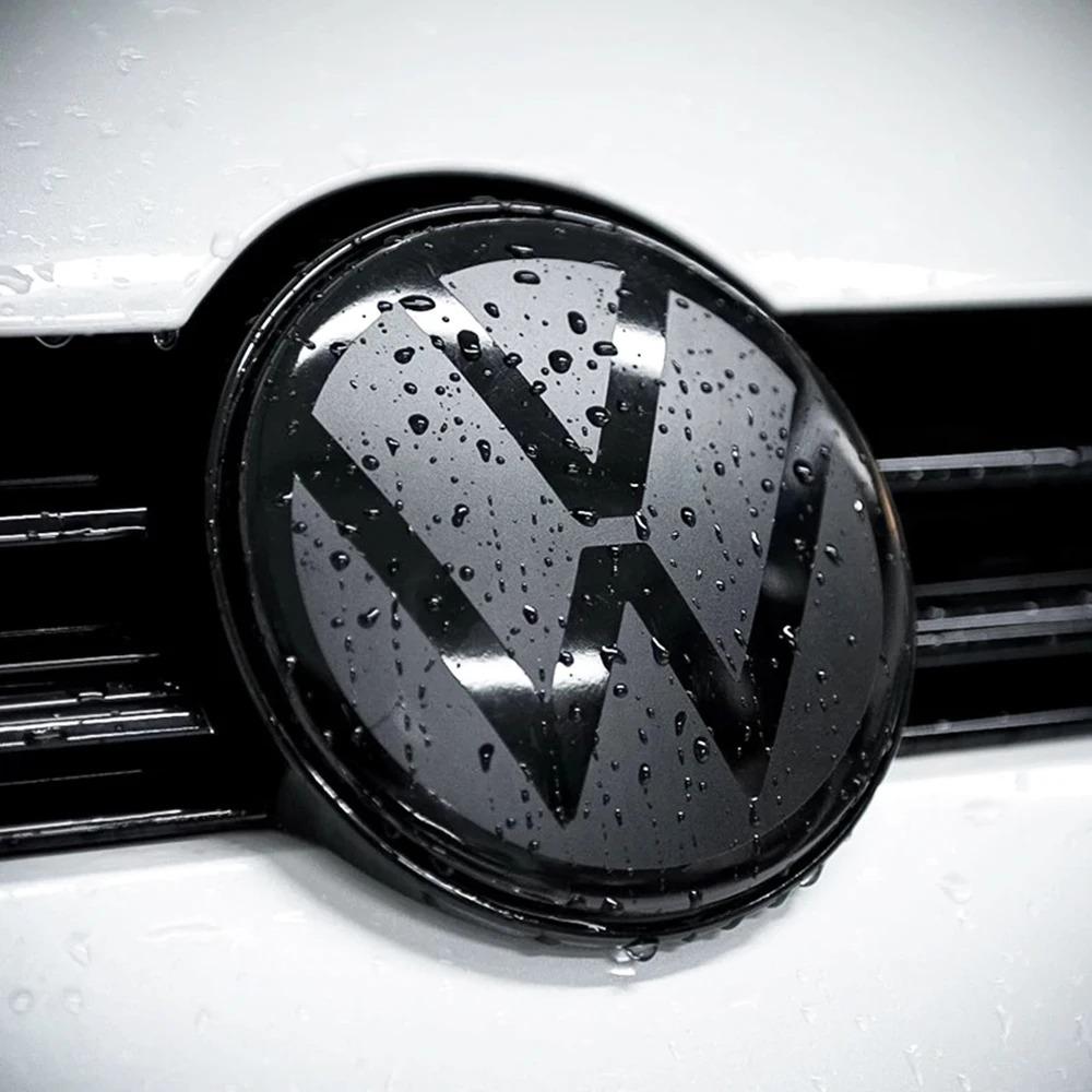 2pcs Black Label Front & Rear Emblem for VW Golf 6 7.5 8 Modified Flat Mirror Logo Cover Sticker Not Affecting ACC Y222