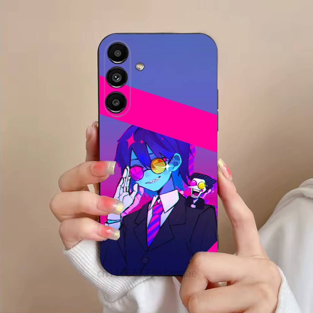D-DeltaruneS Kris Phone Case For Samsung S25,24,23,22,21,S20,Ultra,Plus,FE Black Soft Cover