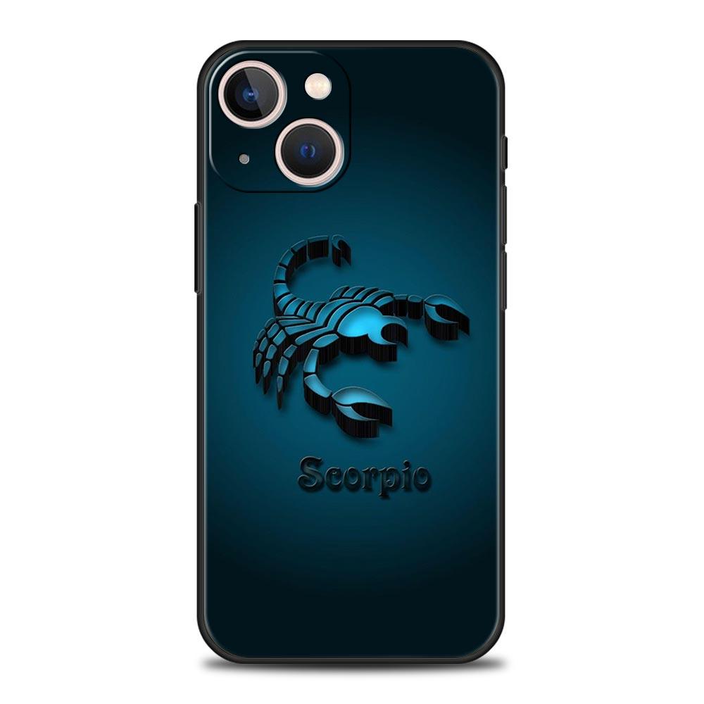 Cartoon Scorpion Phone Case For iPhone 17 16 15 Pro Max 11 12 13 14 7 8 Plus SE 2020 X XR XS Cover Soft Black