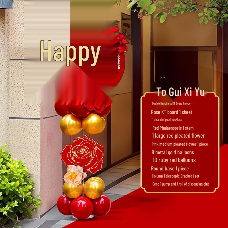 KT Board Balloon Wedding Decoration Arch for Aisle or Courtyard