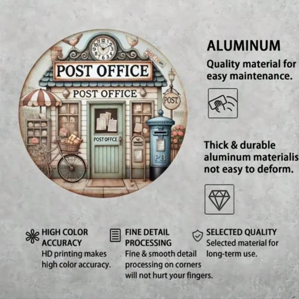 Vintage Retro Metal Tin Sign Post Office Weatherproof Indoor Outdoor Wall Decor