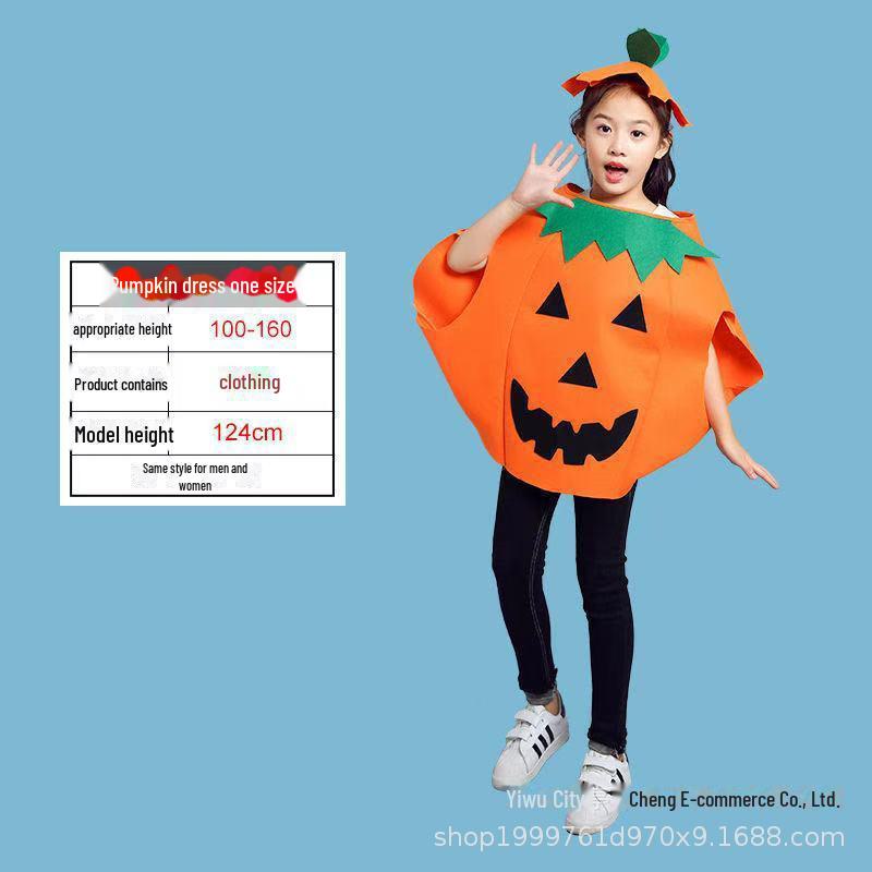 Halloween Costumes: Pumpkin-themed Attire for Adults & Kids with Makeup, Hats & Show Clothes