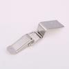 90 Degrees Duck-Mouth Buckle Hook Lock Stainless Steel Spring Loaded Draw Toggle Latch Clamp Clip Silver Hasp Latch Catch Clasp