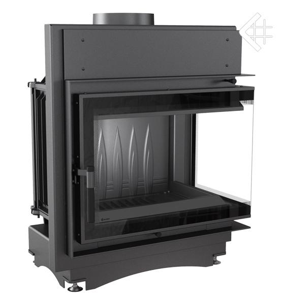 Gusseisenkamin KRATKI MAJA DECO rechts 8 kW Ø 150