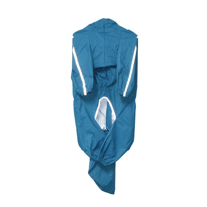 Large Dog Raincoat Waterproof Polyester Safety Reflective Stripe Rain Jacket for Golden Retriever Labrador Husky 8XL-12XL