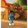 PLAYMOBIL 72074 Zoo : Mascotte perroquet coloré &amp; enfant, Animals &amp; friends, univers miniature, 29 pièces, dès 4 ans