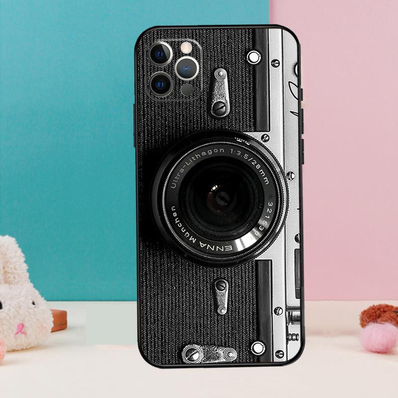 Retro Camera Vintage Phone Case For iPhone 17 Air 16 15 14 13 12 11 Pro Max 12 13 mini 15 16 Plus 16e Cover Coque
