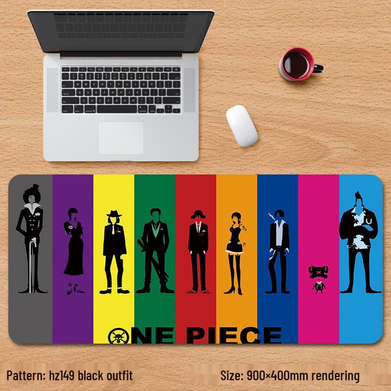 

Великий аніме килимок для миші One Piece Luffy Zoro для офісного столу 900x400mm 5mm