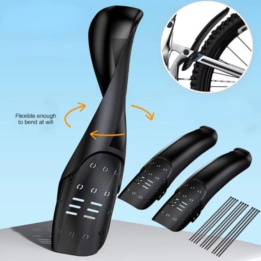 Plastic Road Bike Mudguard Wide Tire Wheel Fender MTB Mud Guard Wings  for Mountain Bike