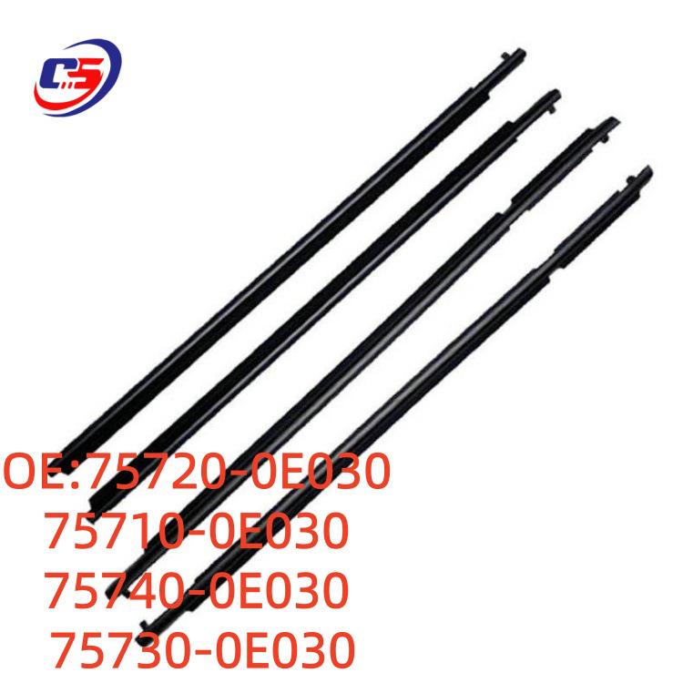 

Toyota Highlander 09-11 Window Outer Trim Weatherstrip Seal 75710-0E030 75720-0E030, 75710-0E030, 75740-0E030, 75730-0E030