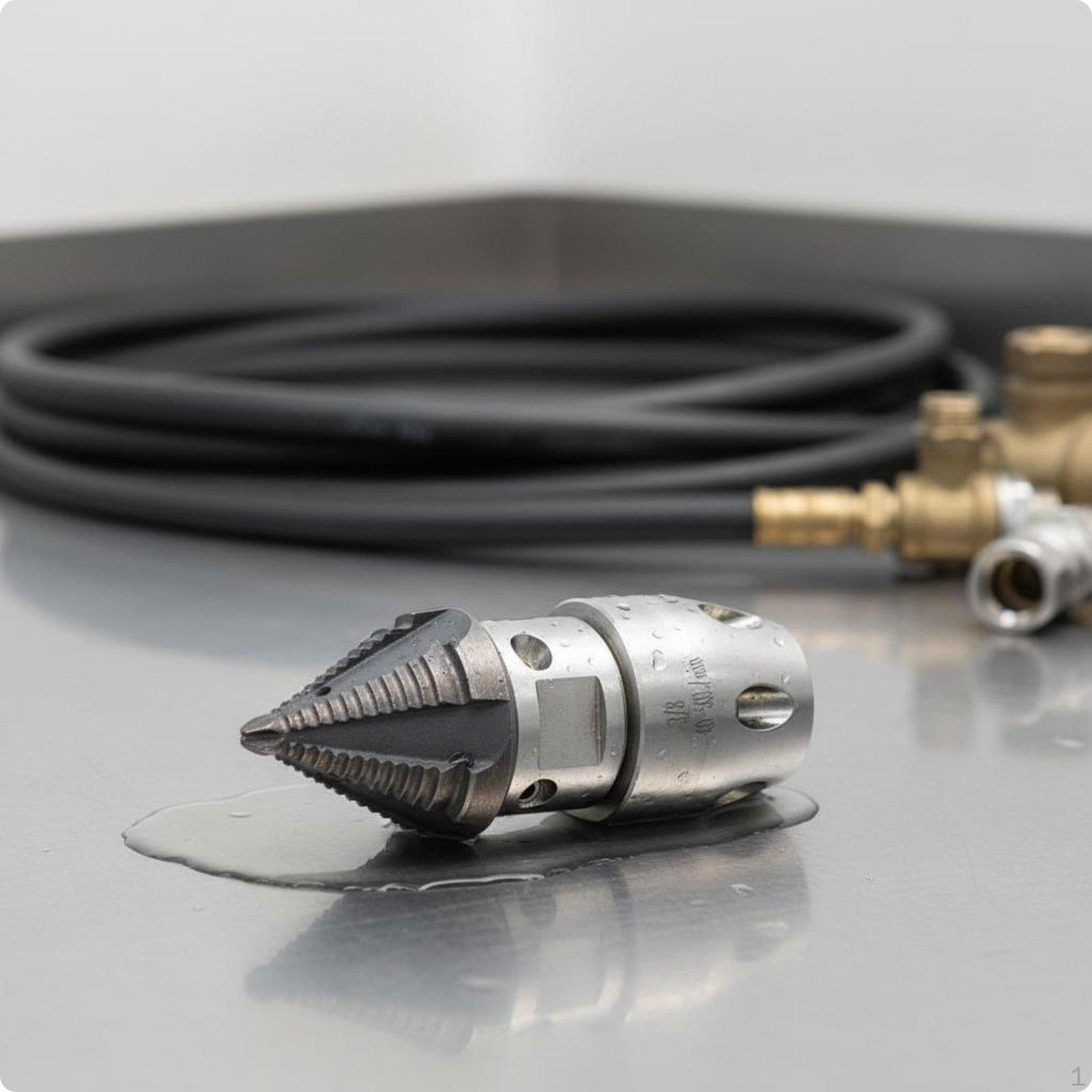 Drain Cleaner Nozzle Clog Clearing Head