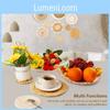 Japanese Natural Hemp Cotton Linning Cup Mats For Table Setting Decor