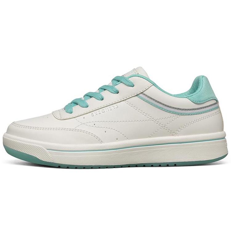 (WMNS) Skechers Downtown Low-TopSneakers White/Green Women s 74431-WAQ EU 36