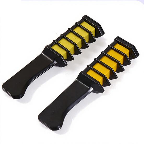 Hair Chalk Comb 6 Colors Washable Instant Hair Dye Comb Halloween Christmas Cosplay Party Disposable Temporary Hair Coloring Comb
