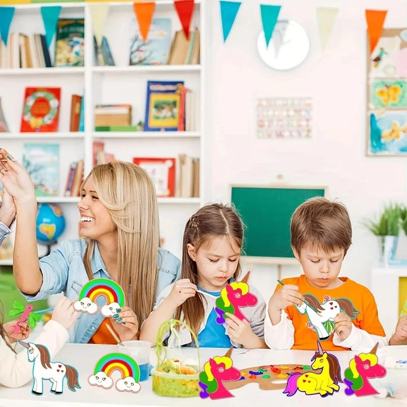 Top Quality Unicorn Craft Unicorn Wooden Craft Set, Unicorn Craft Painting, Painting with Unicorn, Wooden Craft Set