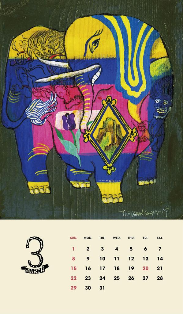 The Cabin Company Calendar 2026 THE ANIMALS Diary of Creatures Wall Calendar 2026 (2026)