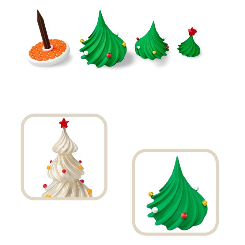 Stampa 3D Carino Danza del Vento Altalena Decorazione di Natale Colorata Albero di Natale Rotante Giocattoli Natale Decorazione per la Casa