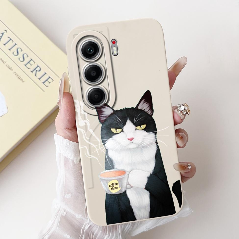 For Tecno Camon 40 Pro 5G Case CM7 Cute Cat Panda Fashion Flowers Love Back Cover For Camon 40 Pro 5G Tecno Phone Case Silicone
