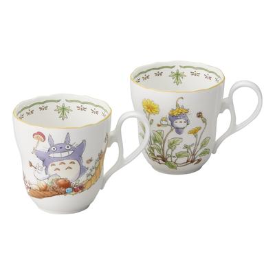 Noritake Mug 375cc My Neighbor Totoro Microwave Safe 2 Pieces Bone China (Pair Set) 4924-37L/TP97855