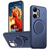 360° Rotate Ring Holder for Magsafe Magnetic Bracket Phone Case for Xiaomi Poco X7 X8 Pro Max M8 Pro Armor Shockproof Cover