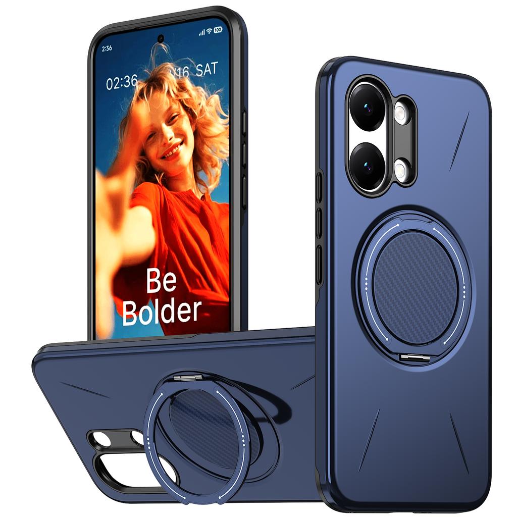 360° Rotate Ring Holder for Magsafe Magnetic Bracket Phone Case for Xiaomi Poco X7 X8 Pro Max M8 Pro Armor Shockproof Cover