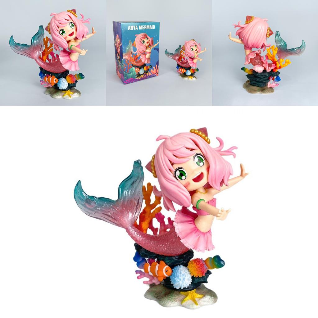 Spy×family Anya Underwater Mermaid Design Model Desktop Decoration Ornament For Anime Fans