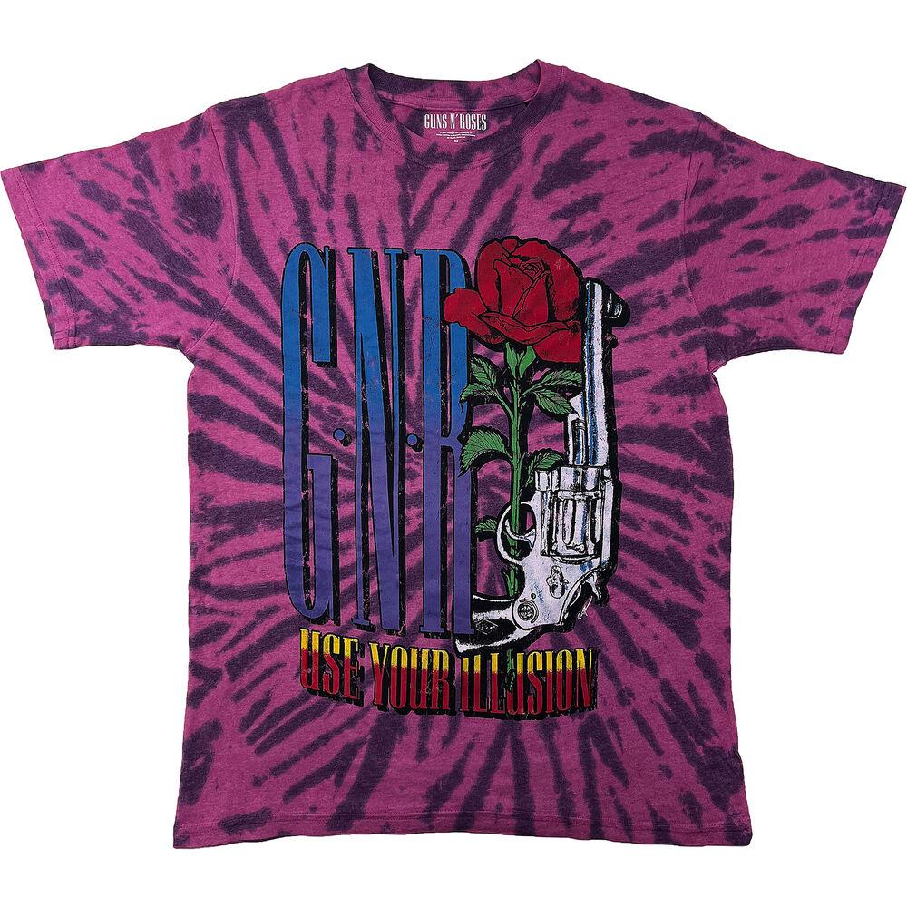 

Пистолет Guns N Roses UYI (Погружной краситель) Фиолетовая футболка унисекс Tie Dye S