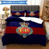3PCS Royal Engineers Crest Emblem Bedding Set 2D Printing (Includes 1 Duvet Cover + 2 Pillowcases Coreless), Bedroom decor,Fan Gift