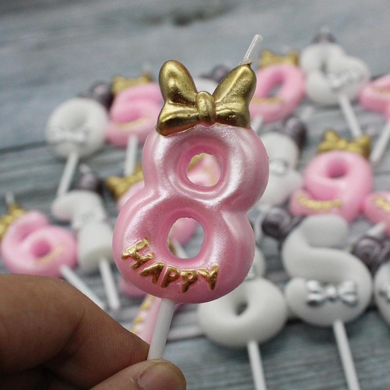 New Birthday Decoration Number 0-9 Candle Prince Prince Princess Creative Romantic Confession Party Digital Candle