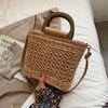 Yogodlns Summer Straw Bag Women Bohemian Straw Beach Bag Casual Handle Bag Large Capacity C rossbody Bag Handmade Lady Purse